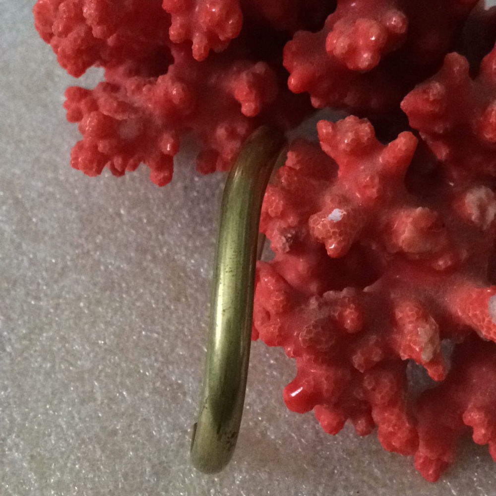 Vintage Solid Brass Cuff - image 1